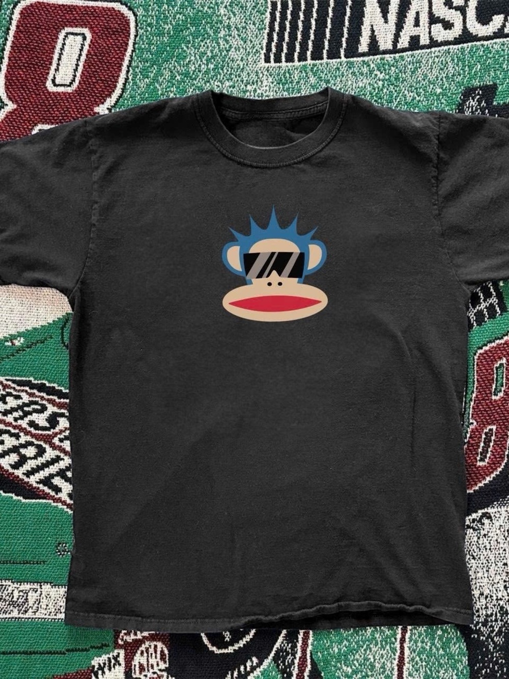 Black Graphic Monkey Tee - Men's Casual Shirt